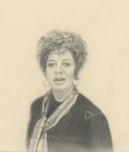 A pencil portrait of the artist's mother, 1978