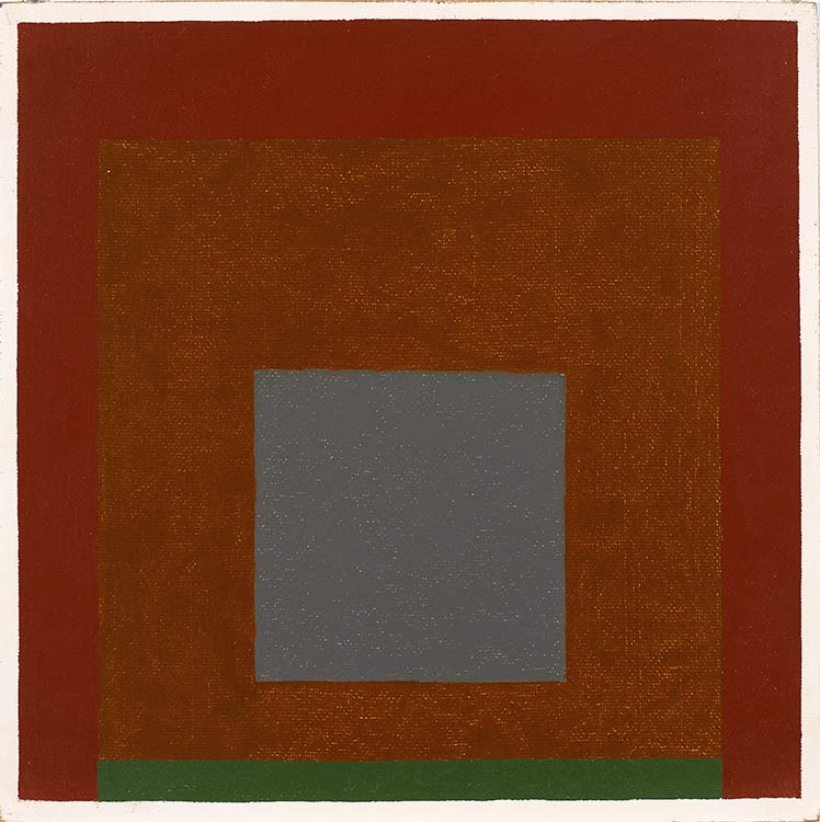 Josef Albers, Homage to the Square, 1962, oil on Masonite, 16 by 16 inches. 