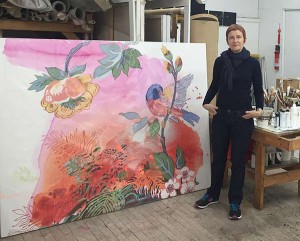 Elizabeth Condon in her studio