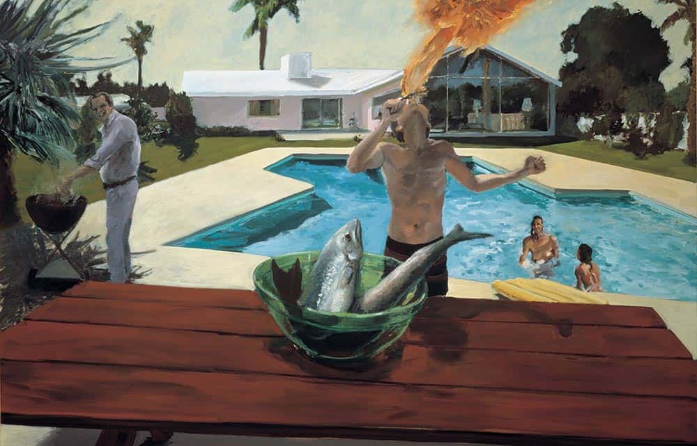 Barbeque, painter Eric Fischl