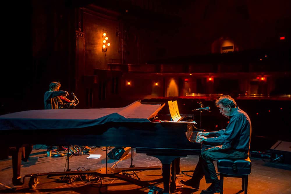 Philip Glass and Laurie Anderson collaborate through spoken word and sound