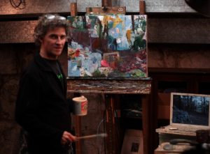 Morgan Russell in his studio