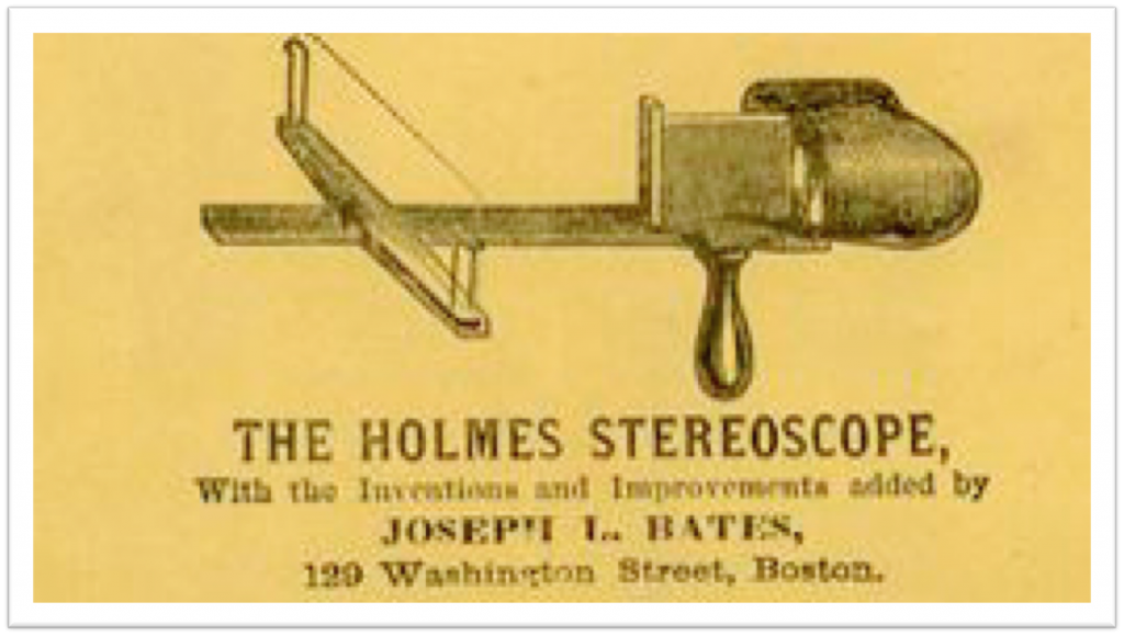 Advertisement for a stereoscope