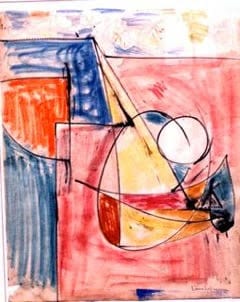 Hans Hofmann, Untitled (1954), mixed media on paper, 23-3/4 by 18-3/4 inches, collection of Audrey and David Mirvish