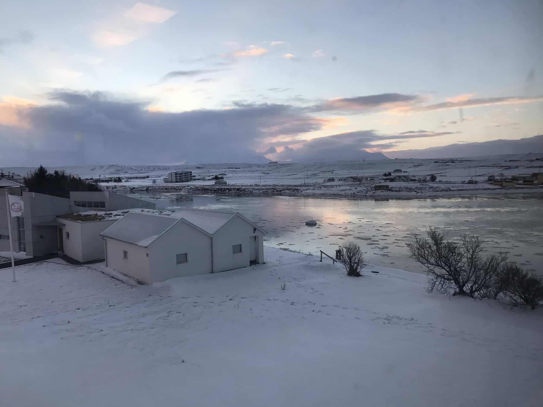 A view of the Blanda River at the Icelandic Textile Center