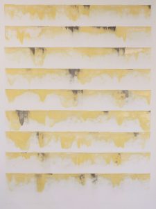 Ghost Rain #1 (2012), litho ink on Reeves paper, 32 by 42 inches
