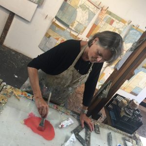 Teresa Stanley often turns to her husband, an artist and curator
