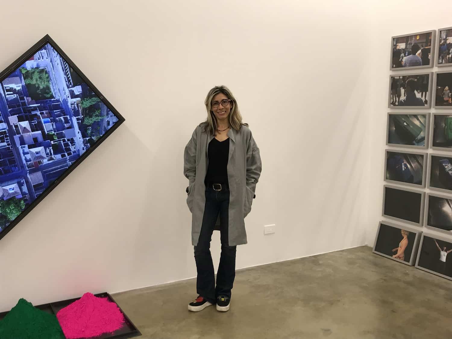 Liliana Bloch at her gallery in Dallas, TX
